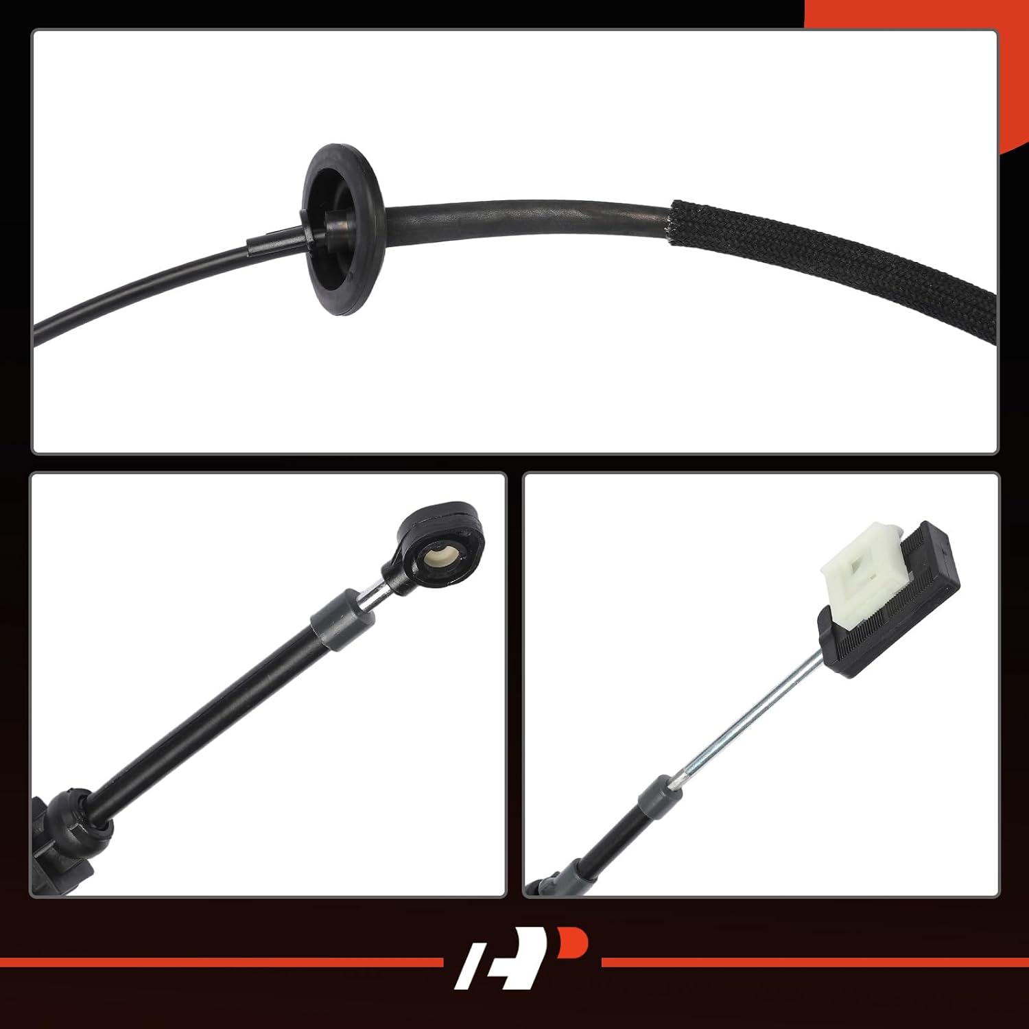 A-Premium 61.81 inch Automatic Transmission Detent Cable Compatible with Ford F-250 F-350 F-450 F-550 Super Duty 1999-2004, Excursion 2000-2005, 4R100 Transmission, Without Power Take Off (PTO)