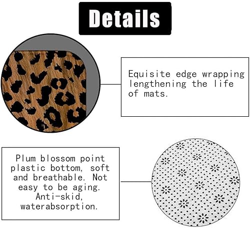 Miniatura 6 de Camille & Andrew - Juego de 4 cortinas de ducha con estampado de leopardo, piel de animal salvaje africano, jaguar, guepardo, decoración de baño,