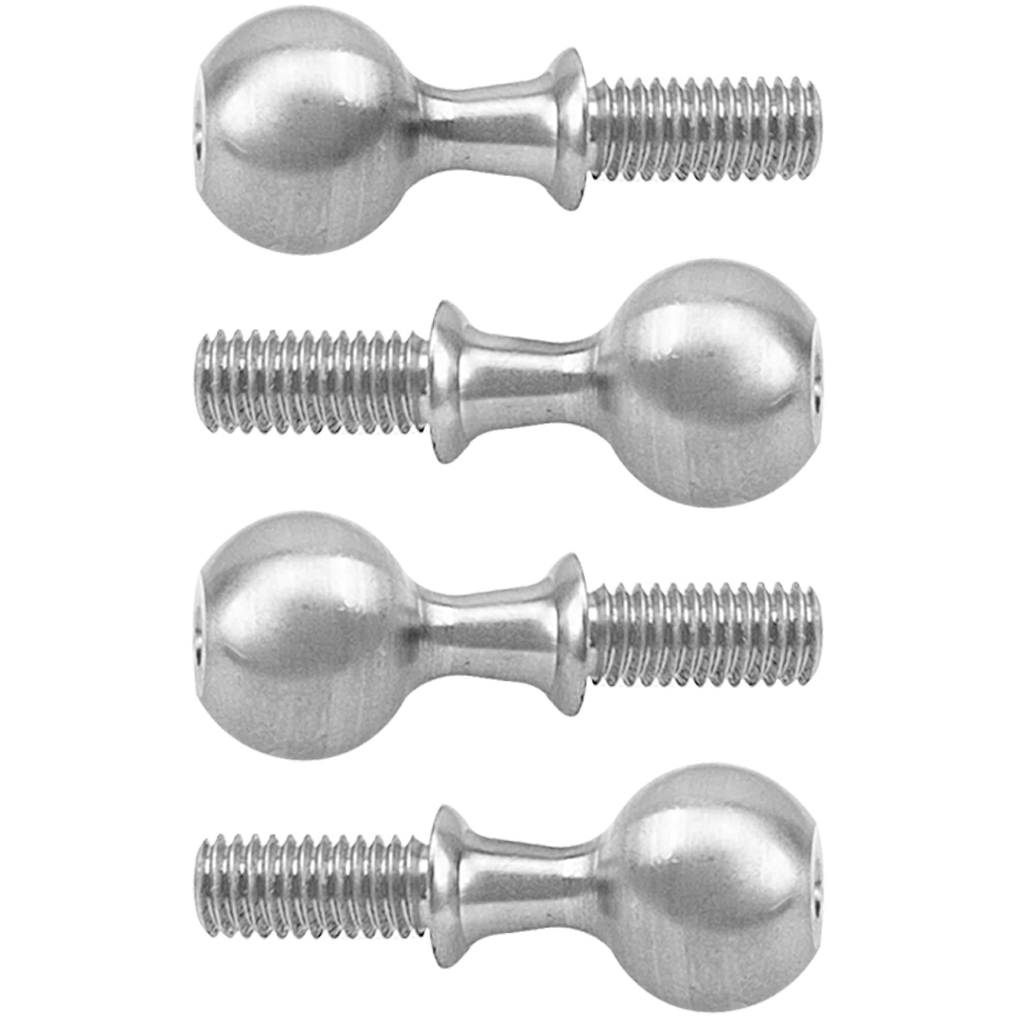Tamiya TT-02 Aluminum Front Knuckle Arm Upgrade Set With Bearing - 1 Pair, Gray Silver - View #4