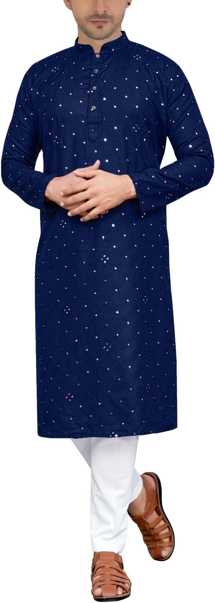 Men's Blue Kurta Pajama