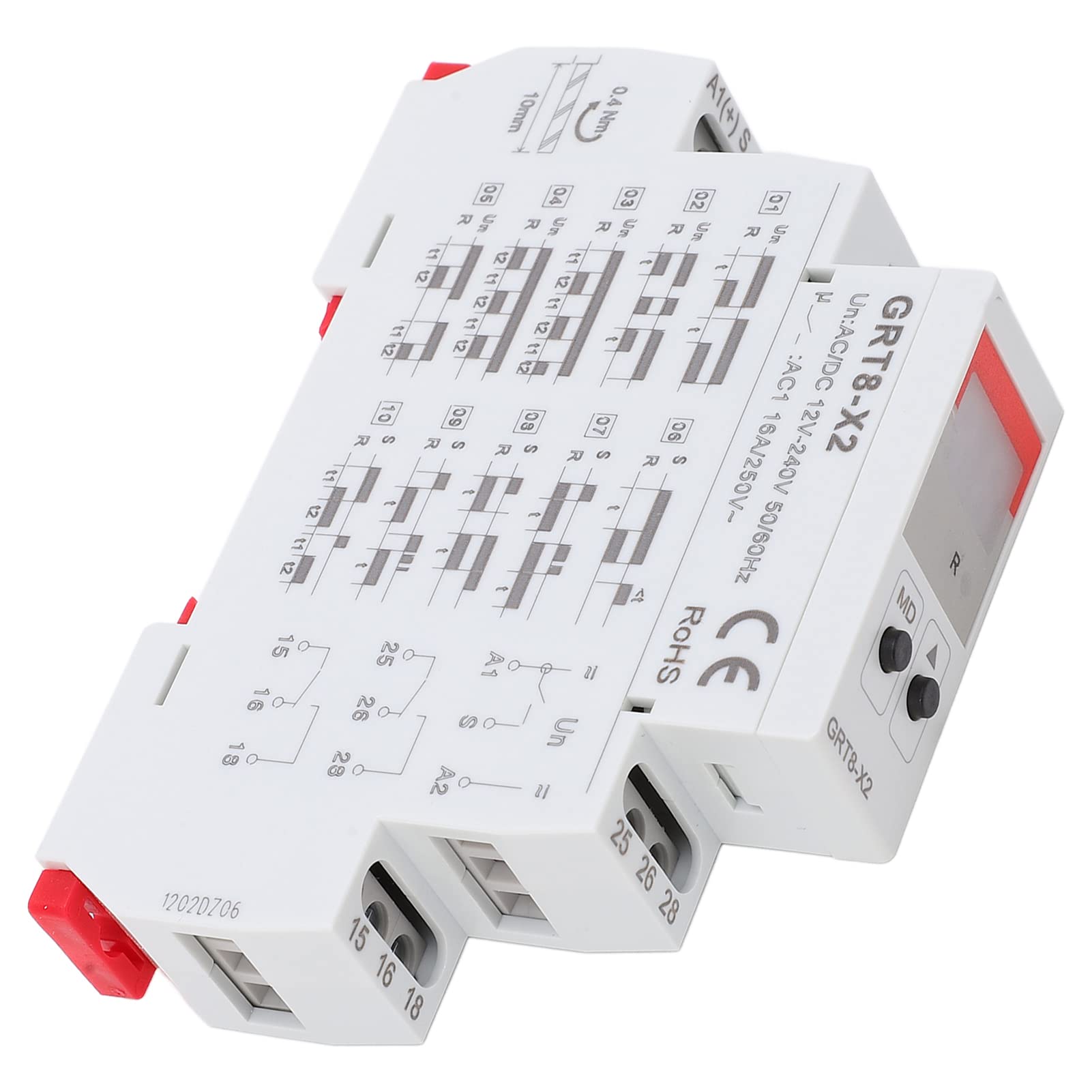 Cyfrowy przekaźnik czasowy |Regulowany przełącznik opóźnienia 12 V - 240 V