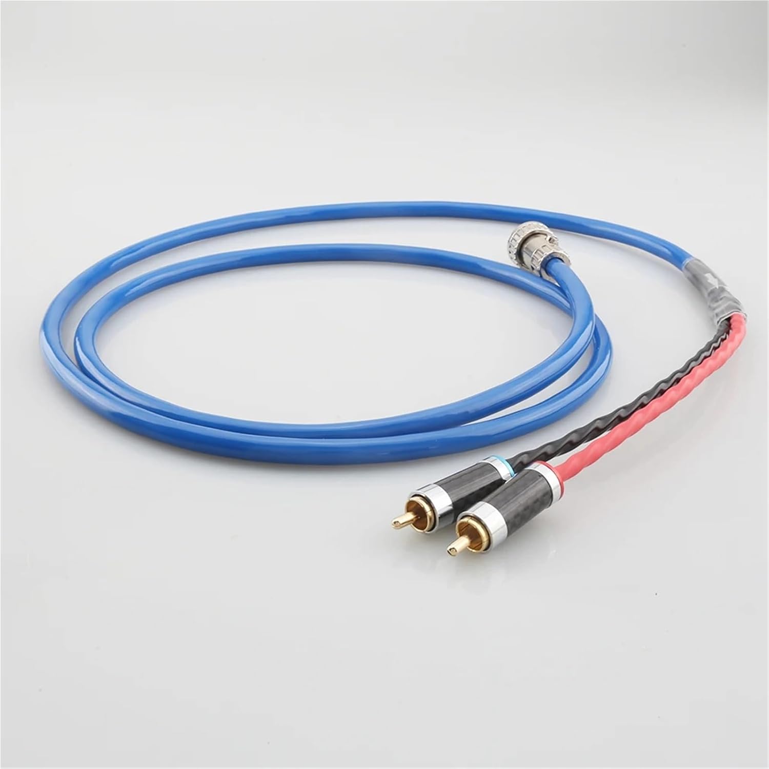 4Pin 5Pin DIN Twist Locking Connector to Stereo 2RCA Plugs HiFi Audio Phono OFC Silver Plated Cable for Audio(5Pin Din,(=0.5m)