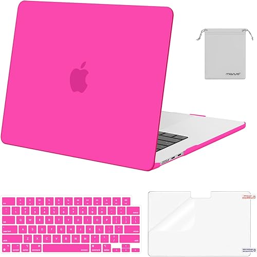 Miniatura 32 de MOSISO Funda compatible con MacBook Air de 15 pulgadas M4 M3 M2 2025 2024 2023 versión A3241 A3114 A2941 con Touch ID, funda rígida de plástico