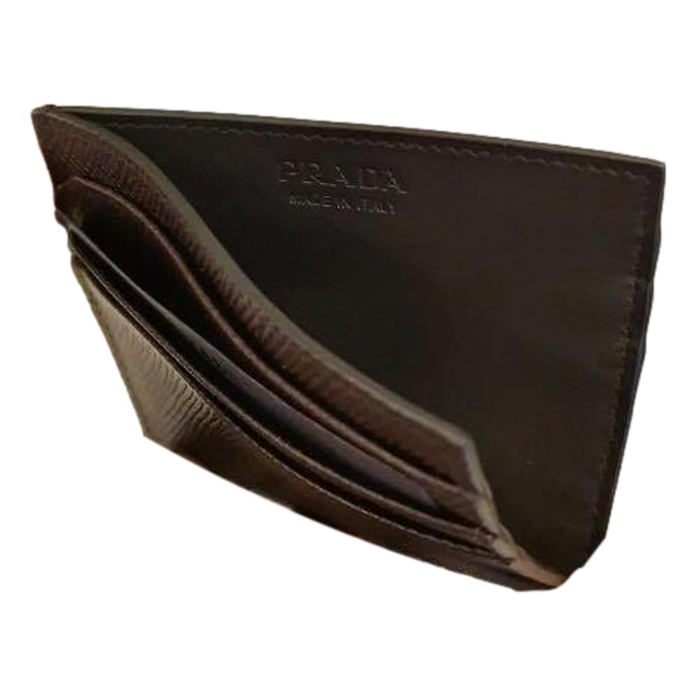 Amazon.com: Prada Mens Brown Saffiano Leather Card Case Amazon.com: Prada Mens Brown Saffiano Leather Card Case