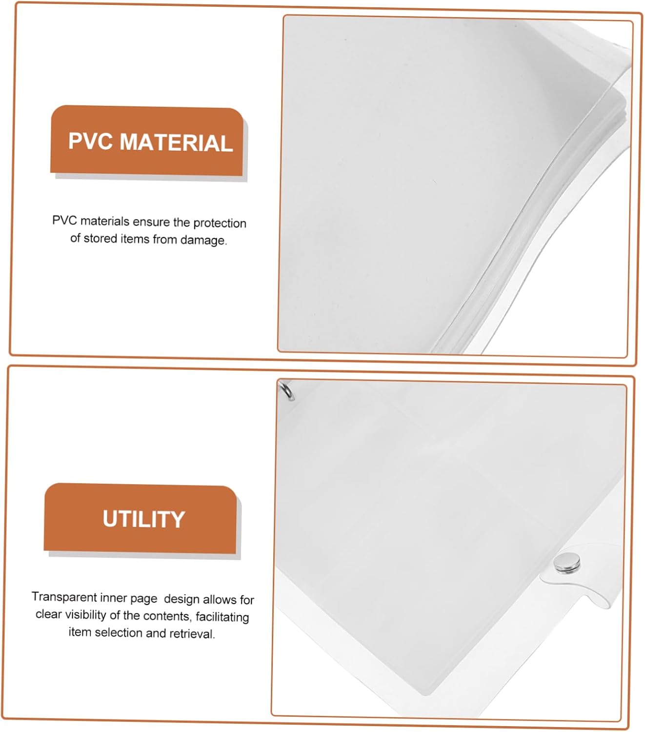 NUOBESTY Die Cut Storage Album Organizer Pages for Cutting Dies Templates and Stamps Design for Scrapbooking and Card Making and Storage
