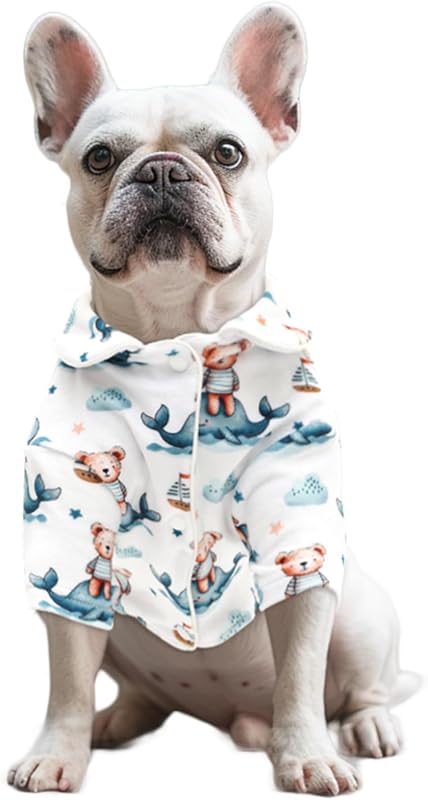 Pijama de Inverno para Cães e Gatos CuteBone em Veludo Crystal com Duas Pernas - LTP18M