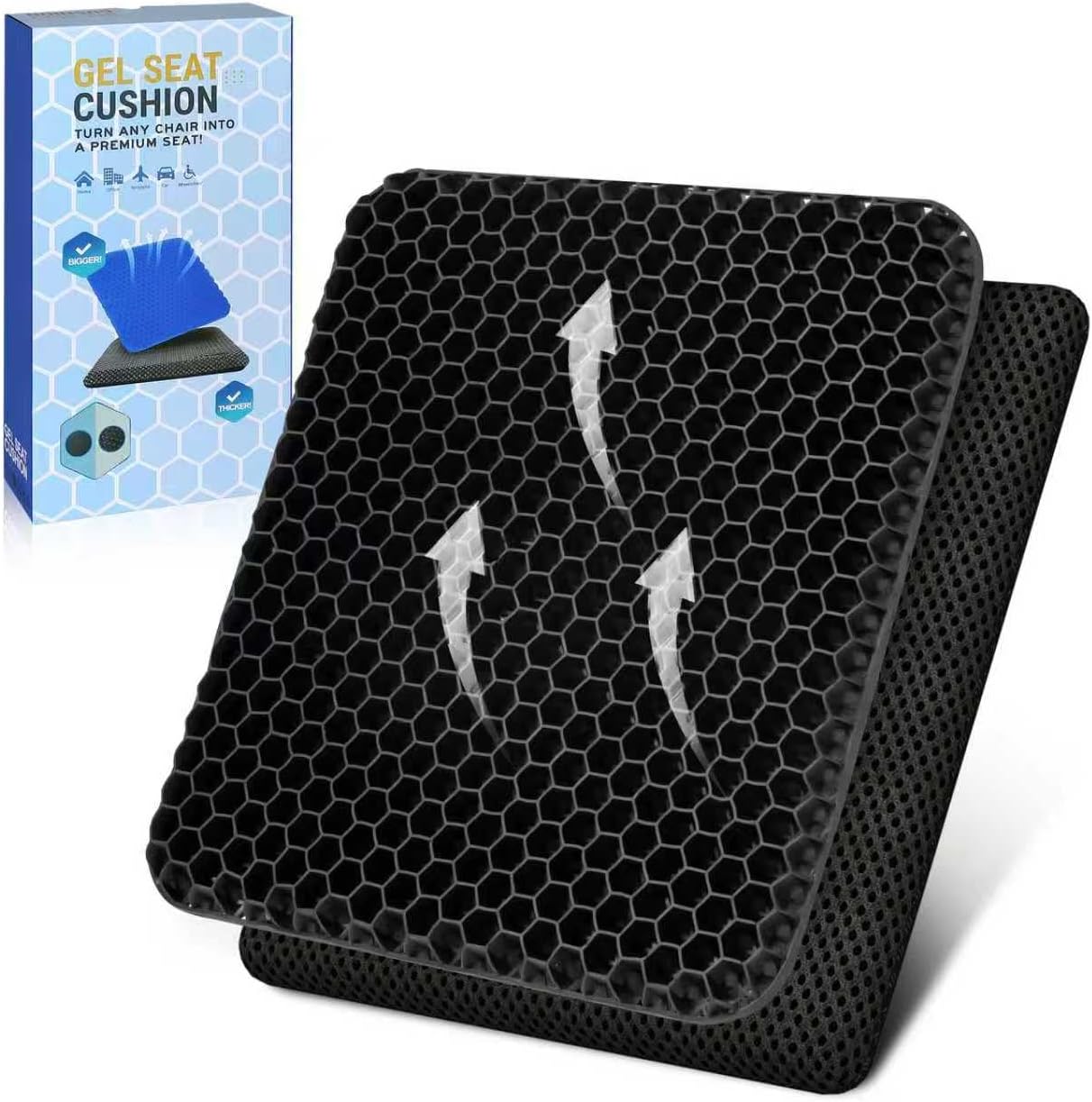 Orthopädisches Sitzkissen zur Bandscheibenentlastung Orthopädisches Sitzkissen zur Bandscheibenentlastung