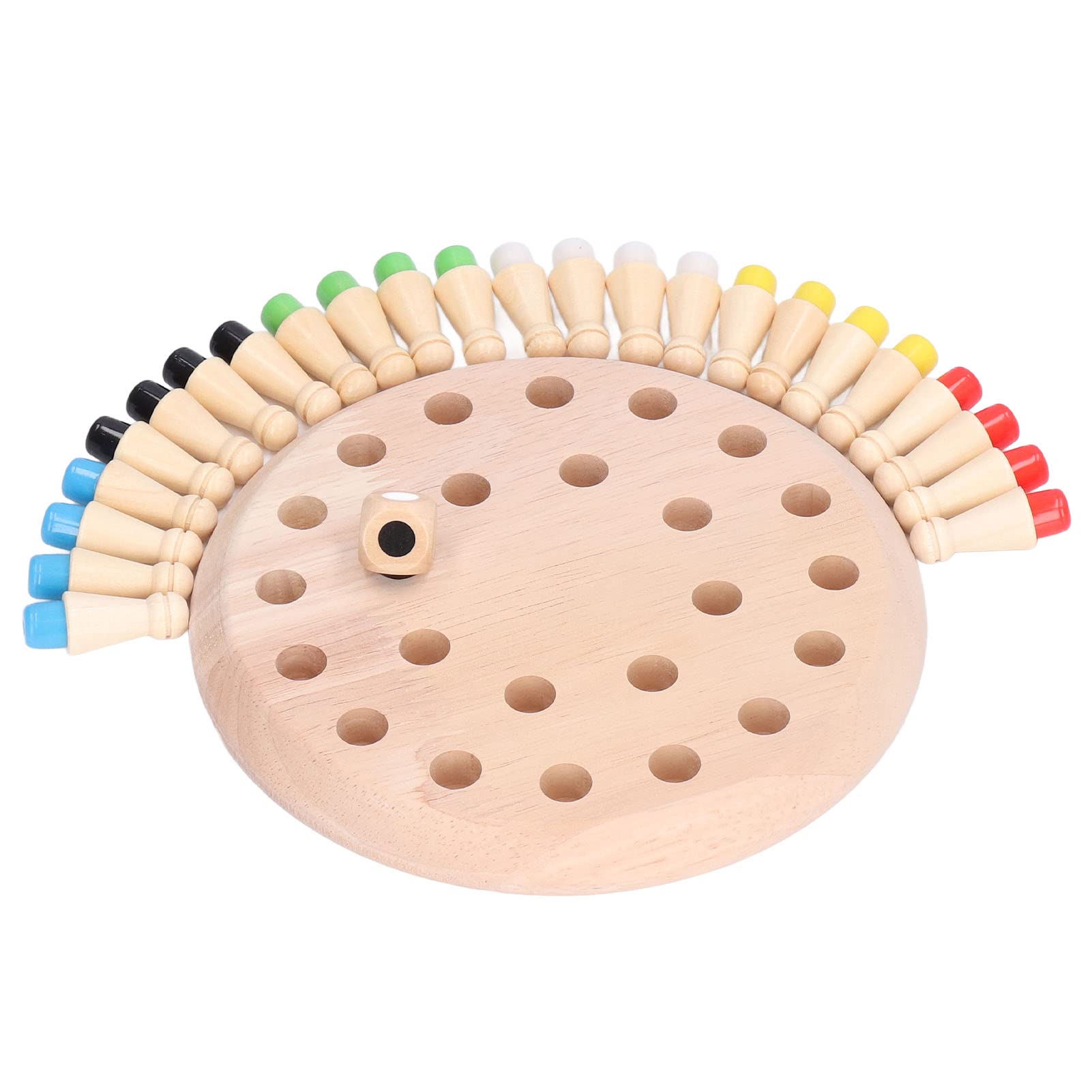 Generic Wooden Memory Matchstick Chess Game Educational Brain Teaser for Kids, Promote Cognitive Development for Family Fun, Rubberwood and Plastic Material