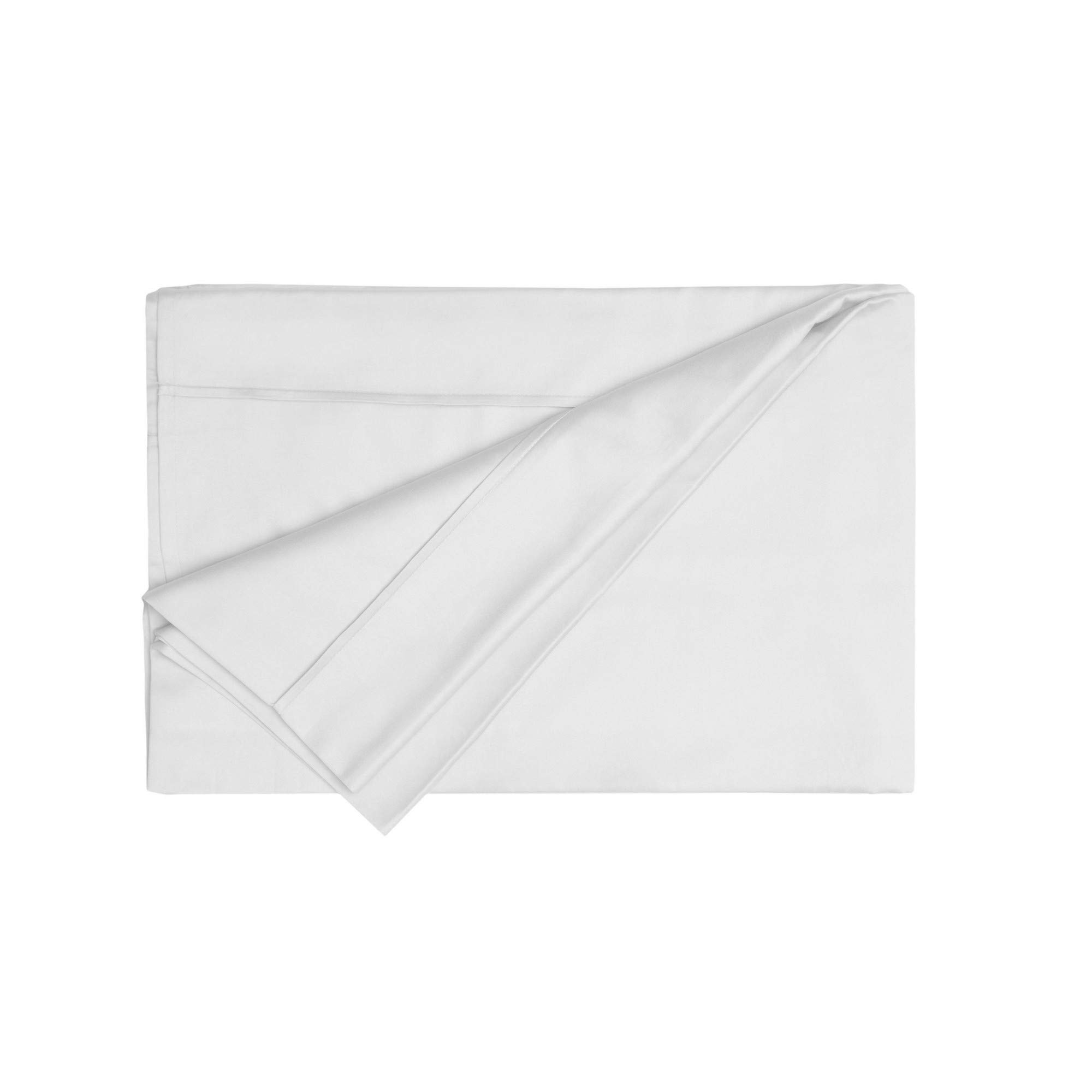 Belledorm White 200 Thread Count 100% Egyptian Cotton Flat Sheet, Single