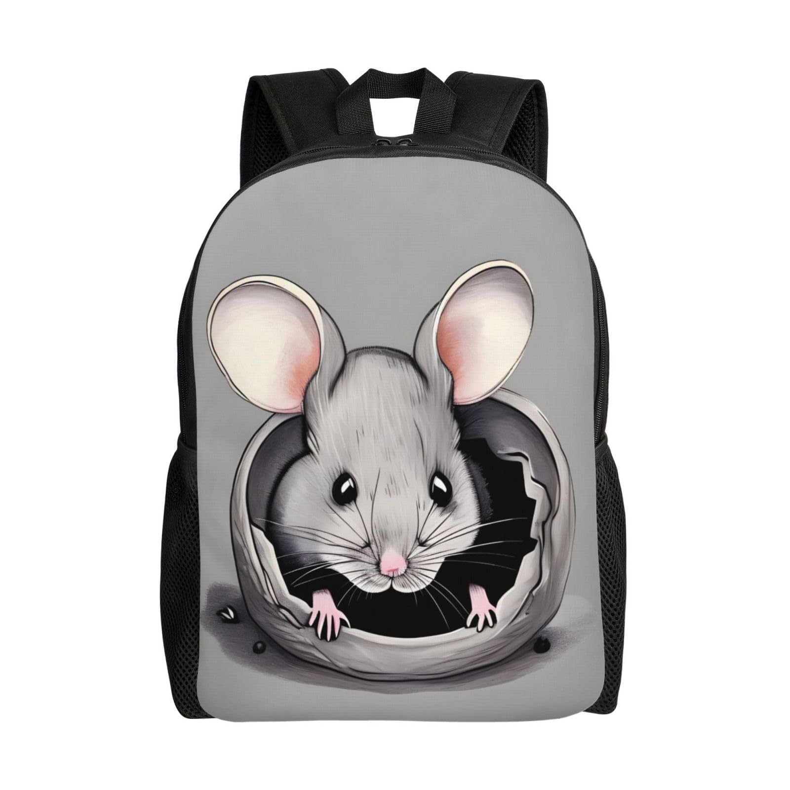 yefan Grey Rat Travel Backpack, Casual Backpack, For Men And Women, &Waterproof Backpack For Large-Capacity Traveling