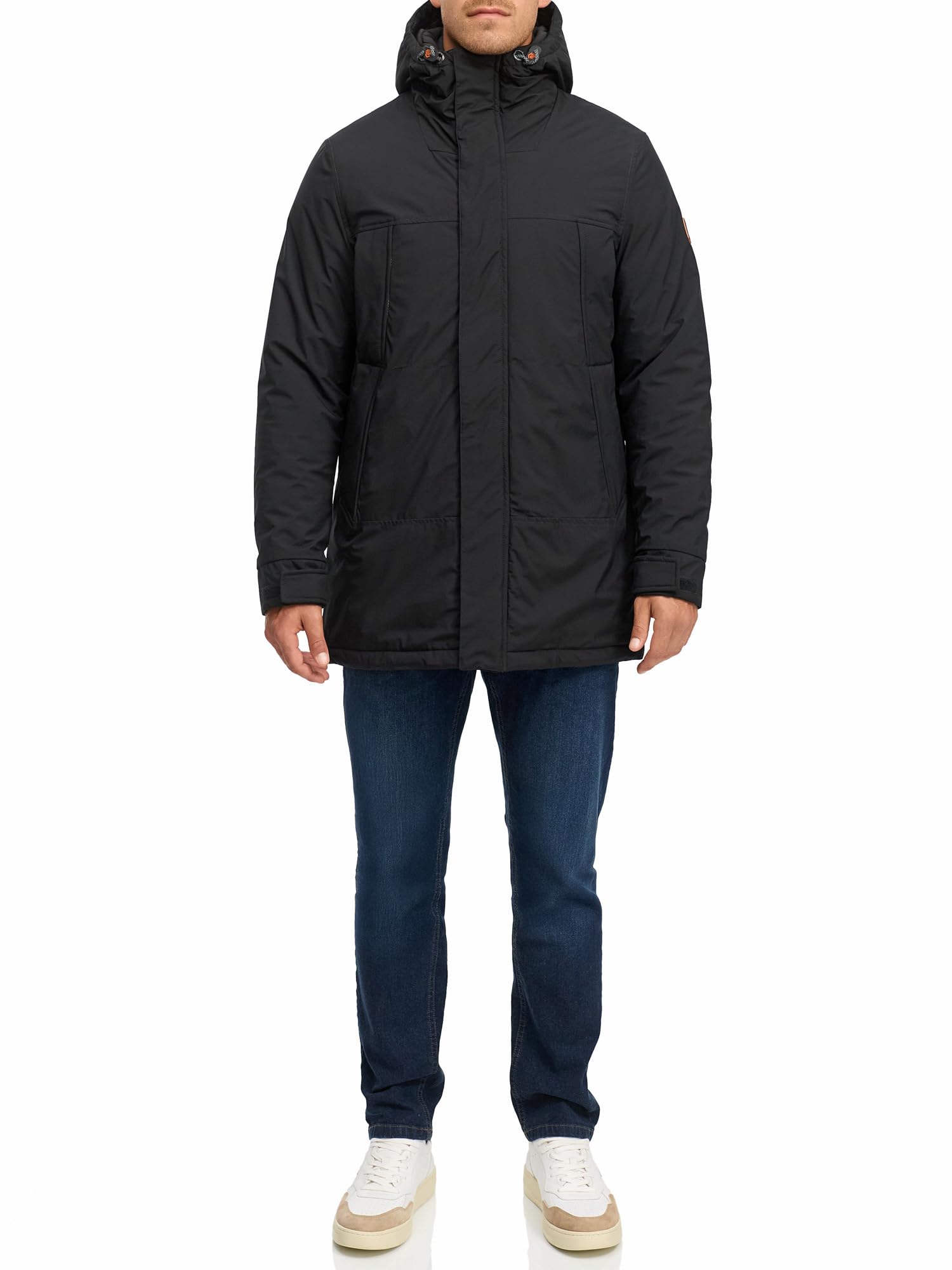 Indicode Herren INBenyot Parka Herrenjacke Übergangsjacke mit Kapuze