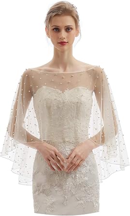 EllieHouse Womens Soft Tulle Bridal Scarf Evening Shawl Wedding Wraps CF40