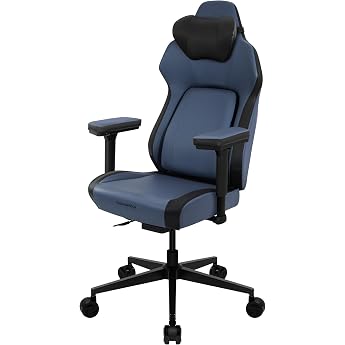 ThunderX3 CORE Smart MODERN Gaming Stuhl blau - ergonomischer B rostuhl automatische R ckenst tze Synchronmechanik 3D Armlehnen Kunstleder f r Nutzer bis 125kg 165-190cm