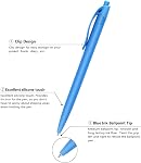 Aozora Pens Bulk 120 Pack Blue Click Pens No Bleed Wholesale Retractable Ballpoint Pens Medium Point,Smooth Ink Pens for Journaling School Office Supplies 1.0MM Blue Ink