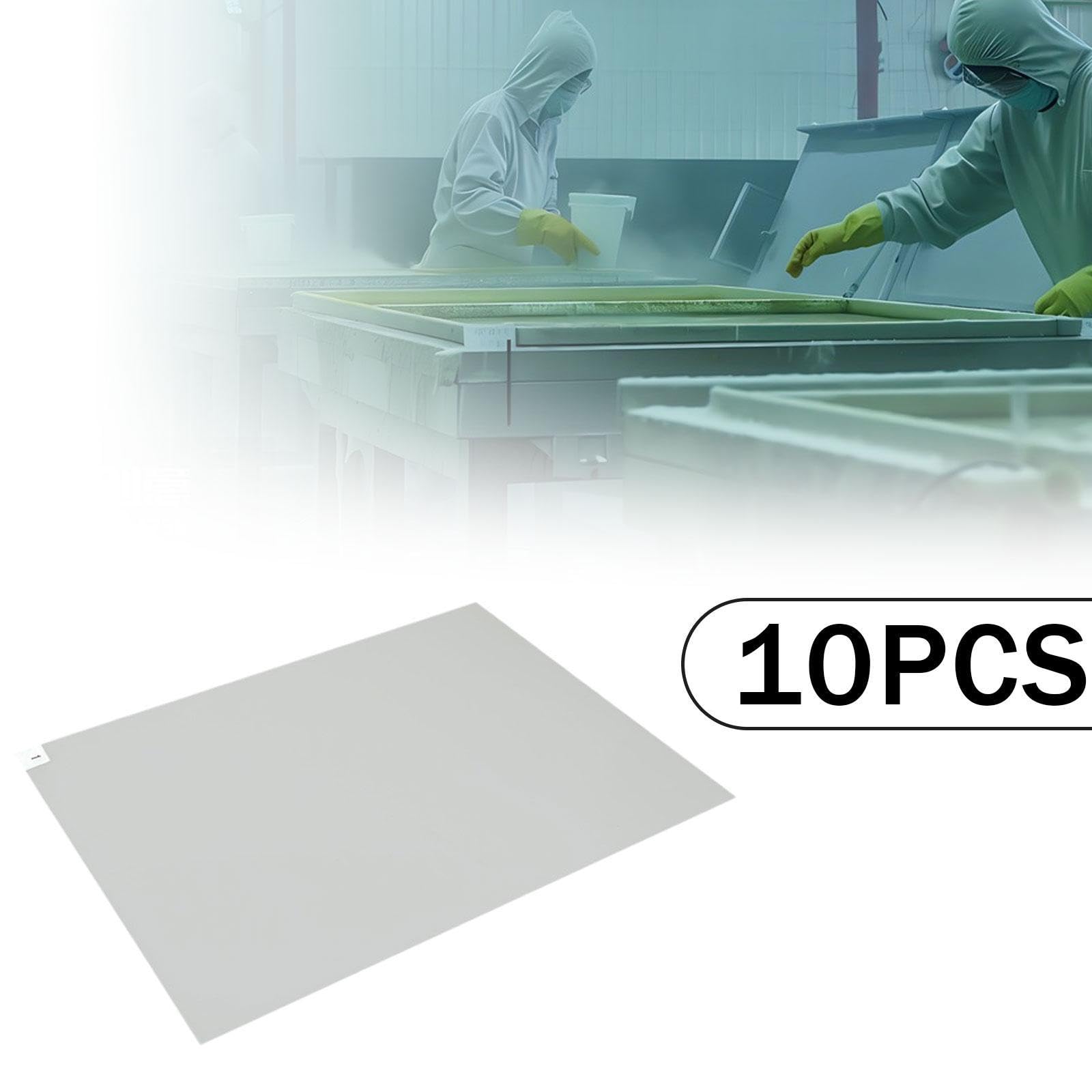 Generic 10x Sticky Mat for Cleanroom Walk Off Mat for Construction Multipurpose Paste Floor Mats Tacky Pads for Hotels Server Room, Clear