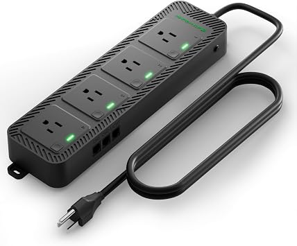 Mars Hydro iHub-4AC Power Strip, Flexible Add-On for iControl Controller for Multi-Zone Grow Rooms with Centralized Control