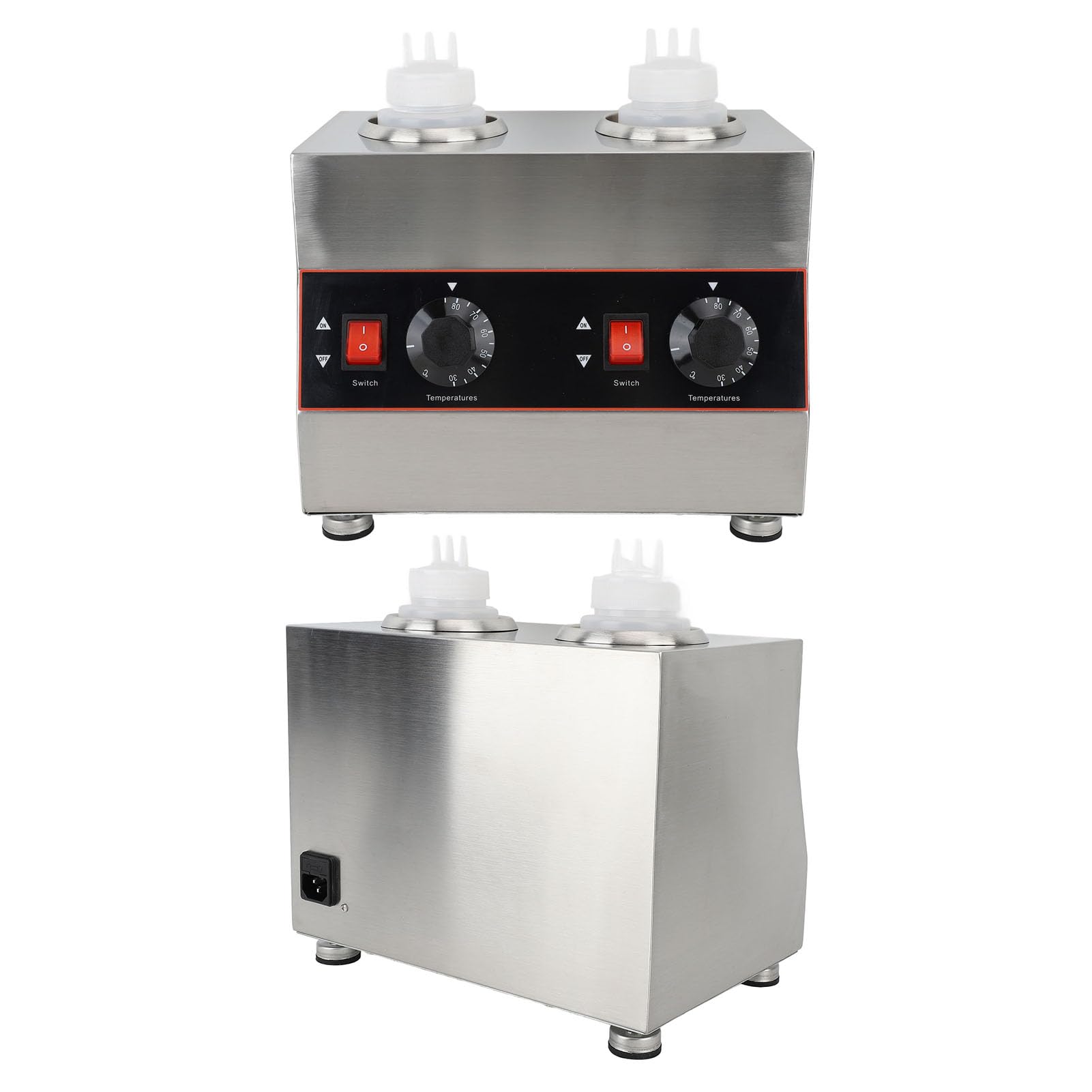 Calentador de Comercial 320W CALEED CHESE 30‑85 ° C Temp AL ELEMBRADOR Nacho CHEEESS COLORADOR para Pubs ACERADO INOXINO (EU Enchufe 220V)