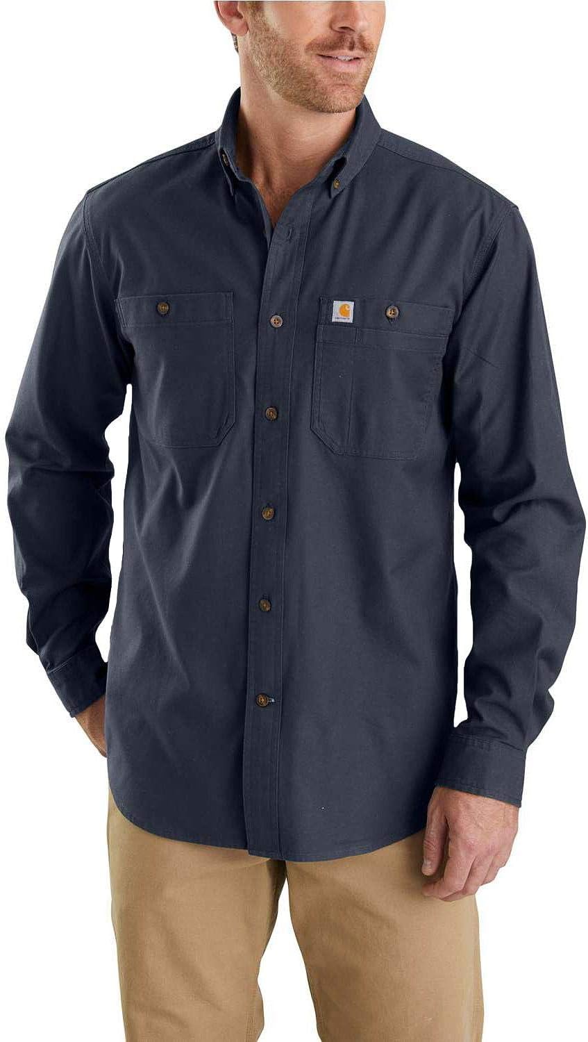 Men's Rugged Flex® Rigby Long-Sleeve Work Shirt Work Utility Button Down Shirt