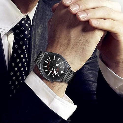 Miniatura 5 de Correas compatibles con Samsung Galaxy Watch de 1.81 pulgadas  Galaxy 3 de 1.77 pulgadas  Gear S3, 0.866 in y 15 filas de correa de repuesto de