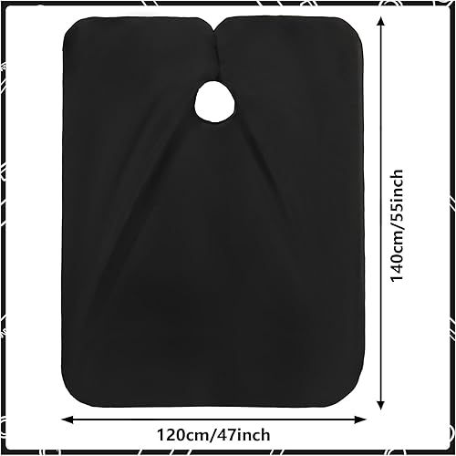 Miniatura 2 de FEBSNOW 2 capas de peluquería para adultos, capa profesional de corte de pelo con cierre a presión impermeable