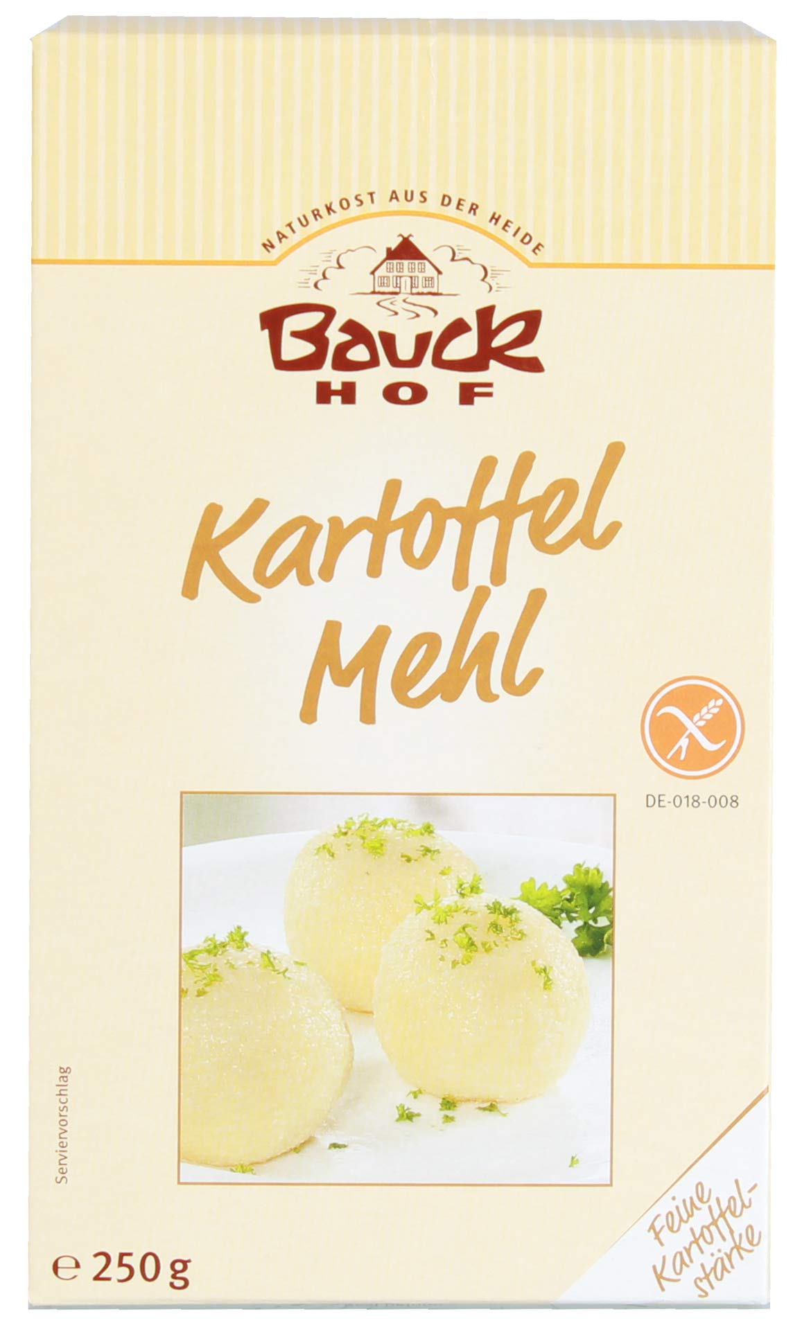 Bauckhof Farine de pommes de terre (Fine épaisseur) /sans gluten, 2 x 250g