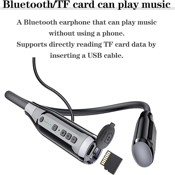 Kinobo Neckband Bluetooth Headphones,6.0 Bluetooth 120 Hours Playtime,IPX7 Sports Waterproof Earbuds with Microphone Noise Cancelling with TF Card Slot ,HiFi Stereo (Black)