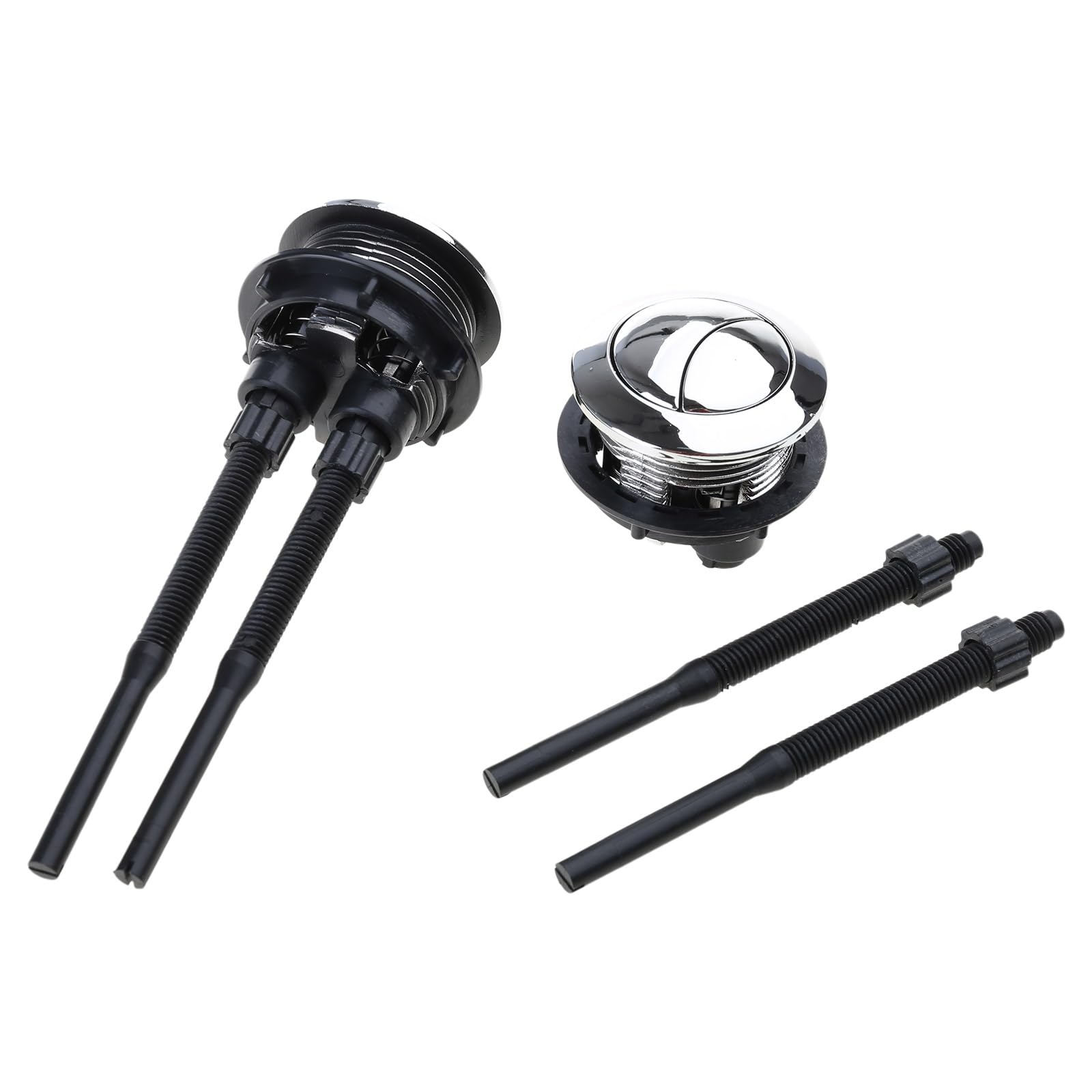 Msioytog Multicolor Bathroom Toilet Double Flush Button 38Mm Round Black Water Saving Tanks Accessory Toilet Tanks Flush Button For Bathroom Easy Installs