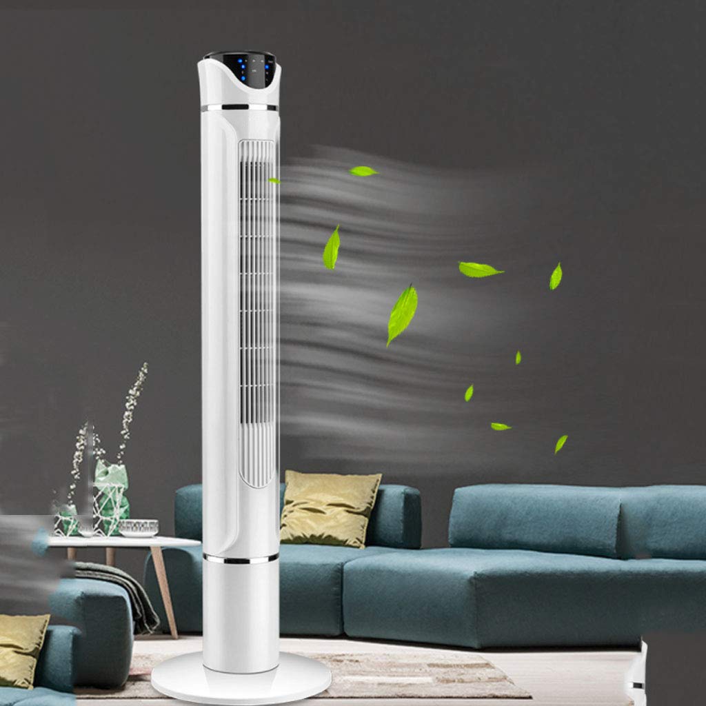 Ventilador De Torre Oscilante Para Aire Acondicionado, 3 Velocidades, 3 Modos De Viento, Cabezal Giratorio Oscilante, Silencioso, Temporizador De 7,5 Horas Y Control Remoto, 50 W, Blanco, Oro Rosa, D