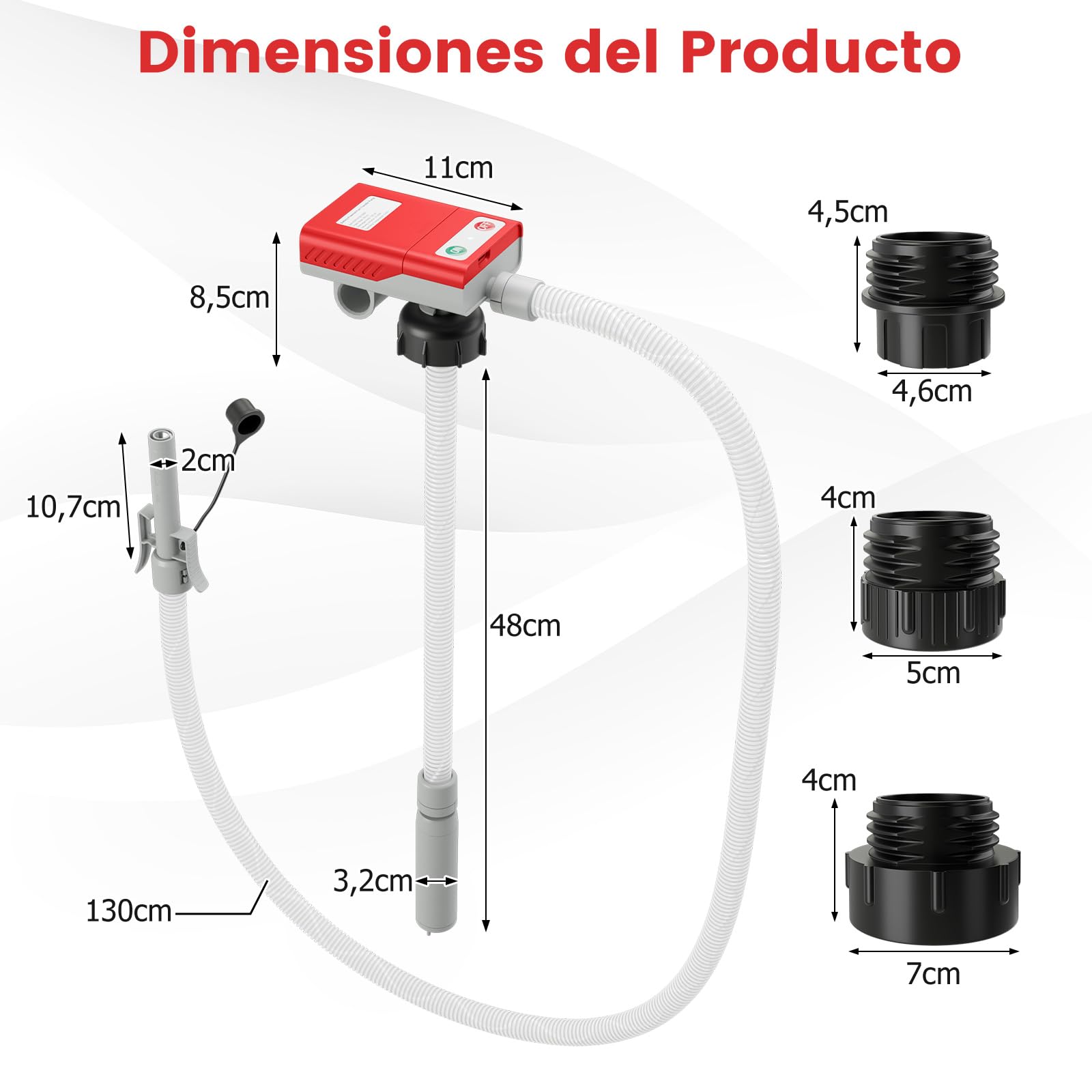 GOPLUS Bomba de Transferencia de Diésel con Apagado Automático