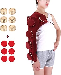 NICHOY Smokeless Moxibustion Bag,Moxa Burner Copper Box,Three-Speed Rotary Thermostat,Shoulder and Neck Moxibustion Massage,Easy to Use(A)