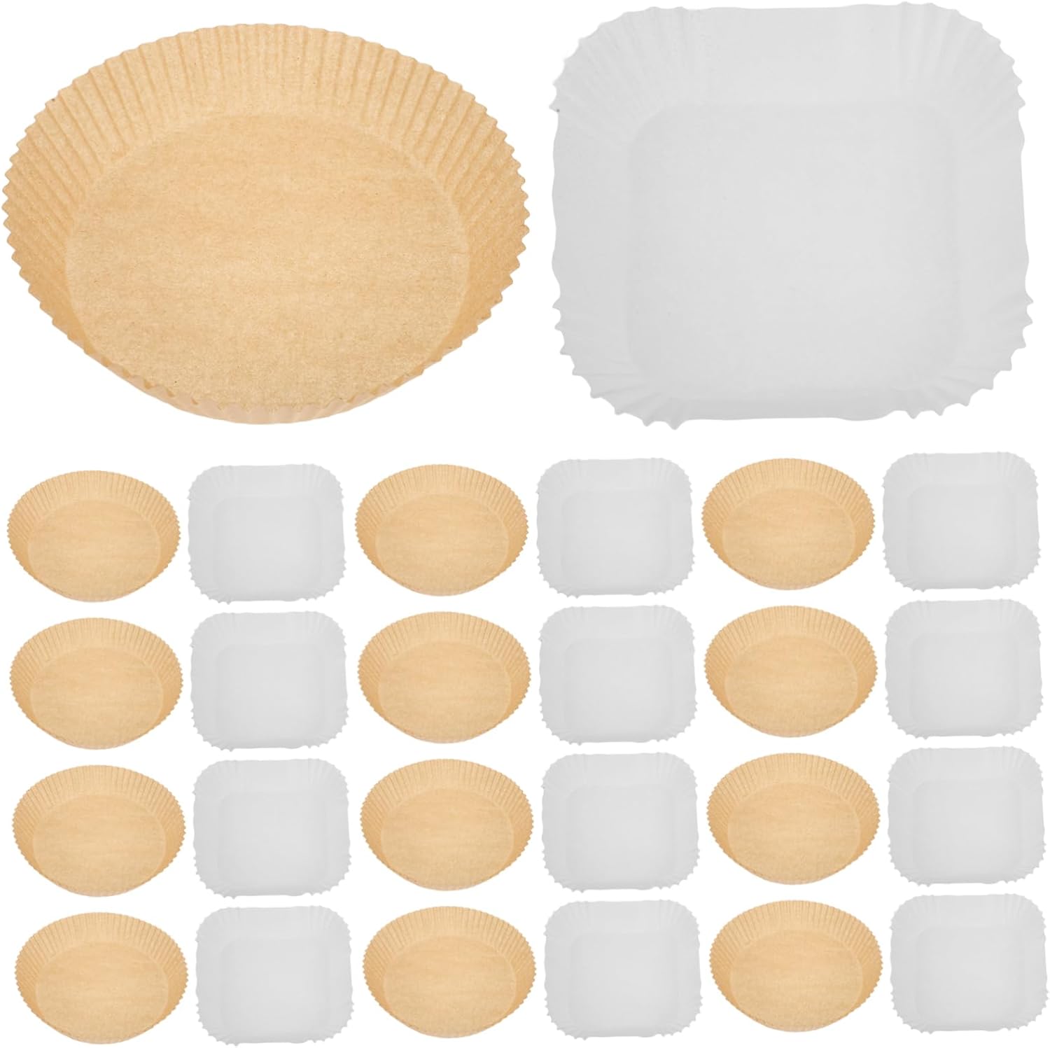Healifty 100pcs Non Stick Air Fryer Paper Liners Round Square Baking Accessories for Microwave Oil Absorbing Parchment Paper for Frying Roasting and Baking Convenient Kitchen Tools Healifty 100pcs Non Stick Air Fryer Paper Liners Round Square Baking Accessories for Microwave Oil Absorbing Parchment Paper for Frying Roasting and Baking Convenient Kitchen Tools
