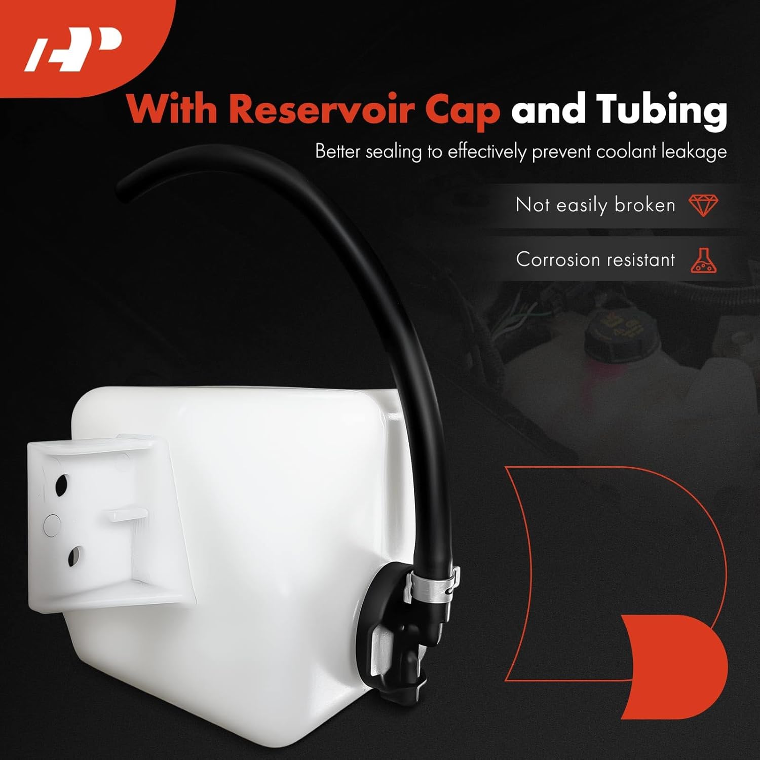 A-Premium Engine Coolant Overflow Recovery Reservoir Tank [with Cap & Hose] Compatible with Lexus GS300 2006, GS350 2007-2011, GS430 2007, GS460 2008-2011, 3.0L 3.5L 4.3L 4.6L