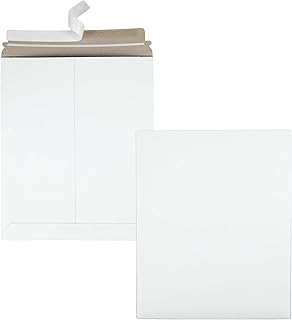 Quality Park 64016 Quality Park Extra-Rigid Fiberboard Photo/Document Mailers, 11x13-1/2, 25/Box,White