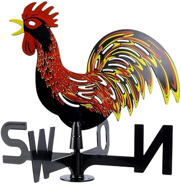 Vilde Weather Vane Wind Chime Wind Indicator Wind Direction Indicator Decorative Weather Vane 45 x 45 x 42 cm