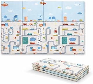 Hukimoyo 1cm Thick Baby Play Mat for Floor 0 to 5 Years Waterproof Reversible Double Sided Play Mat for Babies Toddlers Ba... Price In India