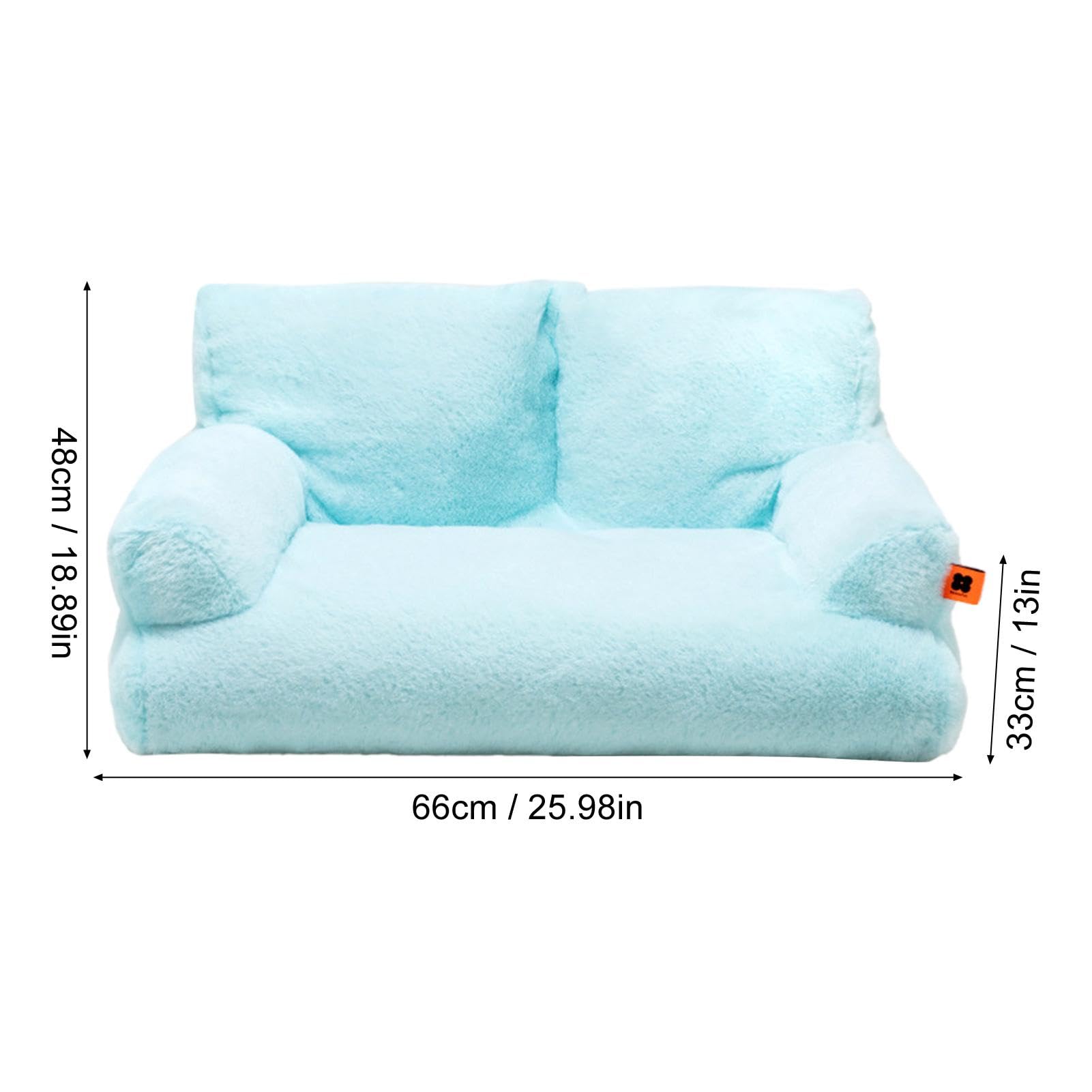 Sofá Cama para Gatos de Felpa Lavable con Fondo Antideslizante para Mascotas Pequeñas