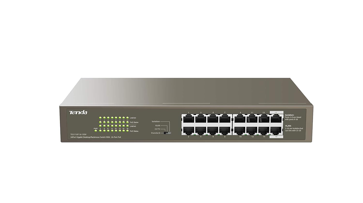 Tenda Enterprises Gigabite Switch (TEG1116P)
