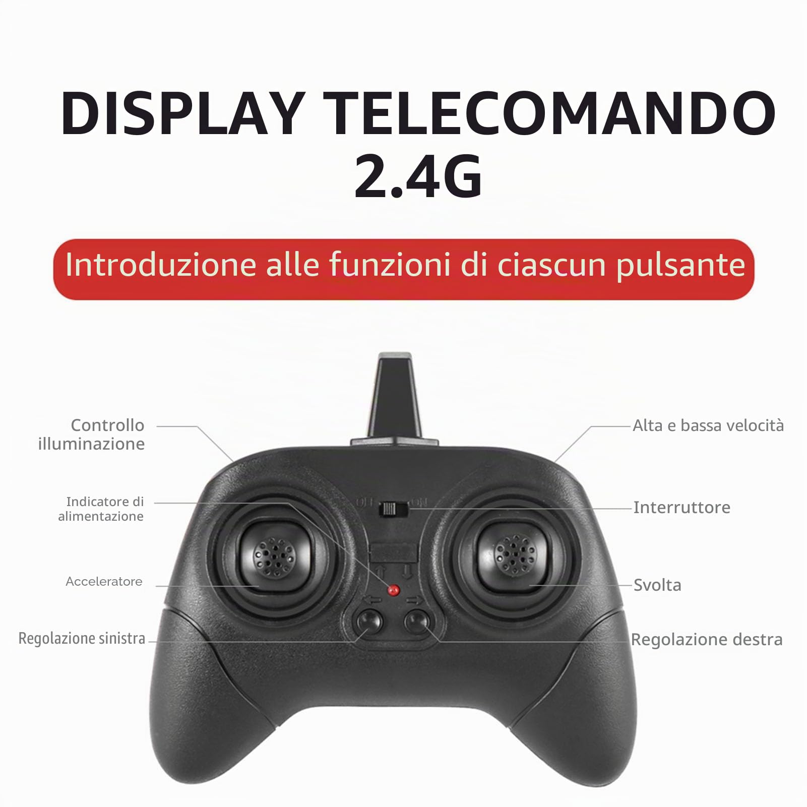 BuyWeek Aereo Telecomandato, Aereo RC da 2,4 GHz Modello di Telecomando Giocattolo per Aeroplano per Bambini
