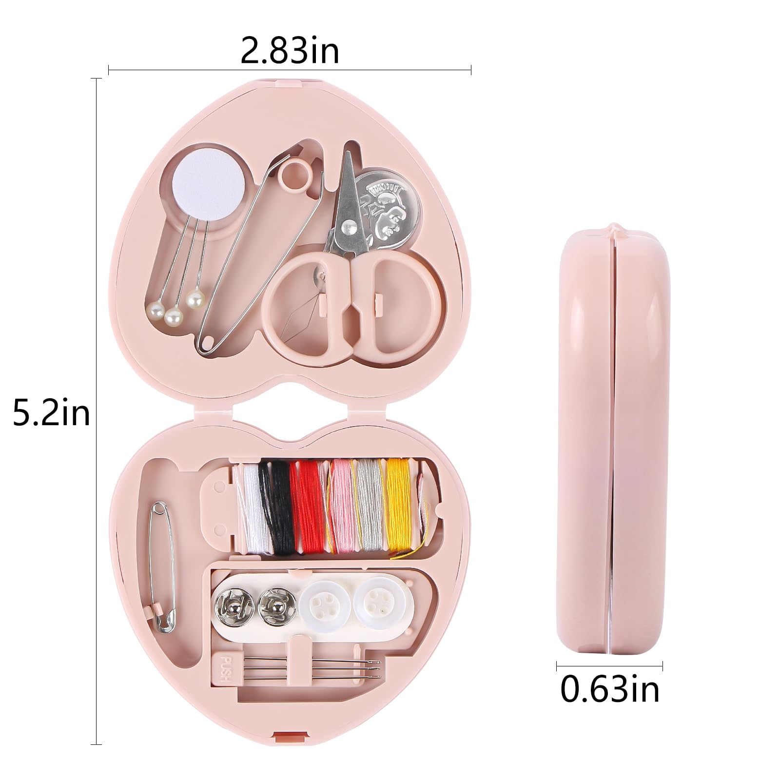 Heart Shaped Sewing Kit - Travel Repair Kit -2 Heart Shaped Sewing Kit - Travel Repair Kit -2