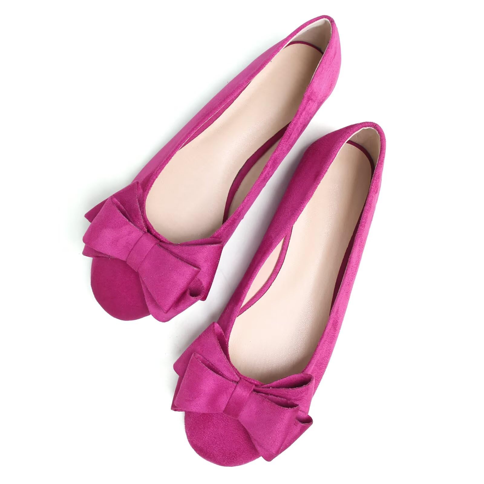 Women's Dress Flats Cute Round Toe Bowknot Flats Comfortable Ballet Flats Casual Slip On Flat Shoes2