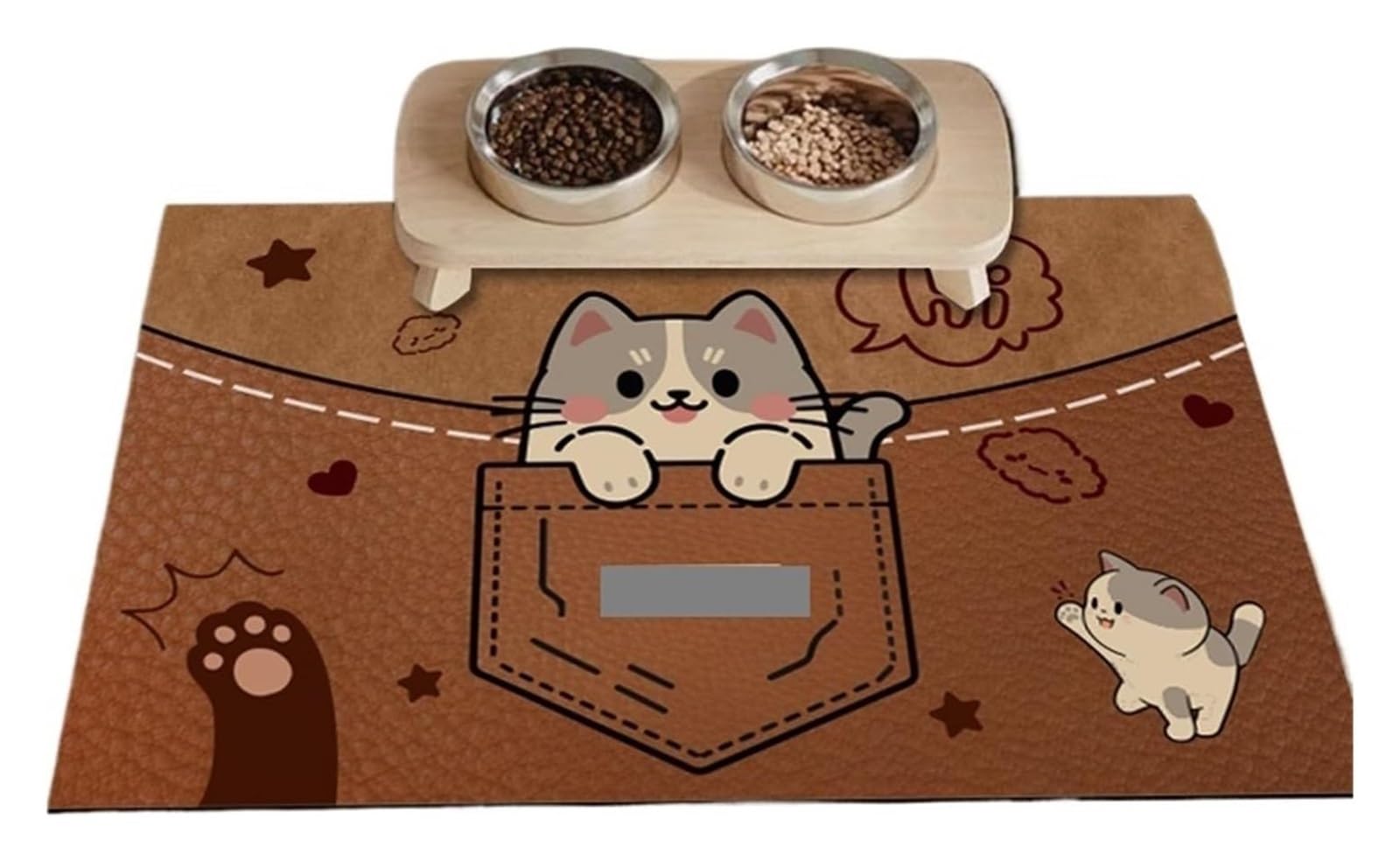 Futtermatte für Haustiere, Hundefuttermatten for Böden, Haustierfuttermatte, verschleißfeste Hundefuttermatte, Katzenmatte