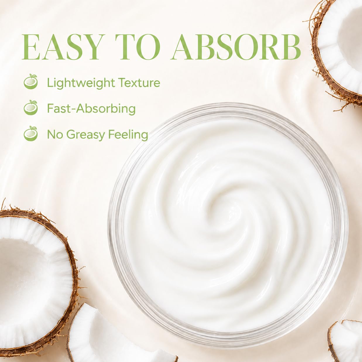 Coconut Body Lotion for Dry Skin, Shea Butter Body Moisturizers 13.5FlOz | Coconut Lotion for Women, Shea Butter Body Lotion, Leaving Skin Soft and Smooth