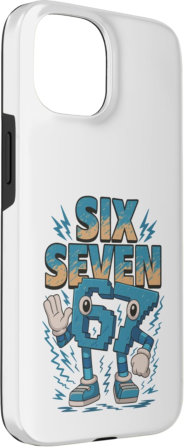 Kids Meme 67 Six Seven 6 7 Italian Brainrot Case for iPhone 15