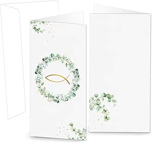 2 Fustelle A Forma Di Croce E Pesce - Per Biglietti Comunione, Battesimo E Matrimonio