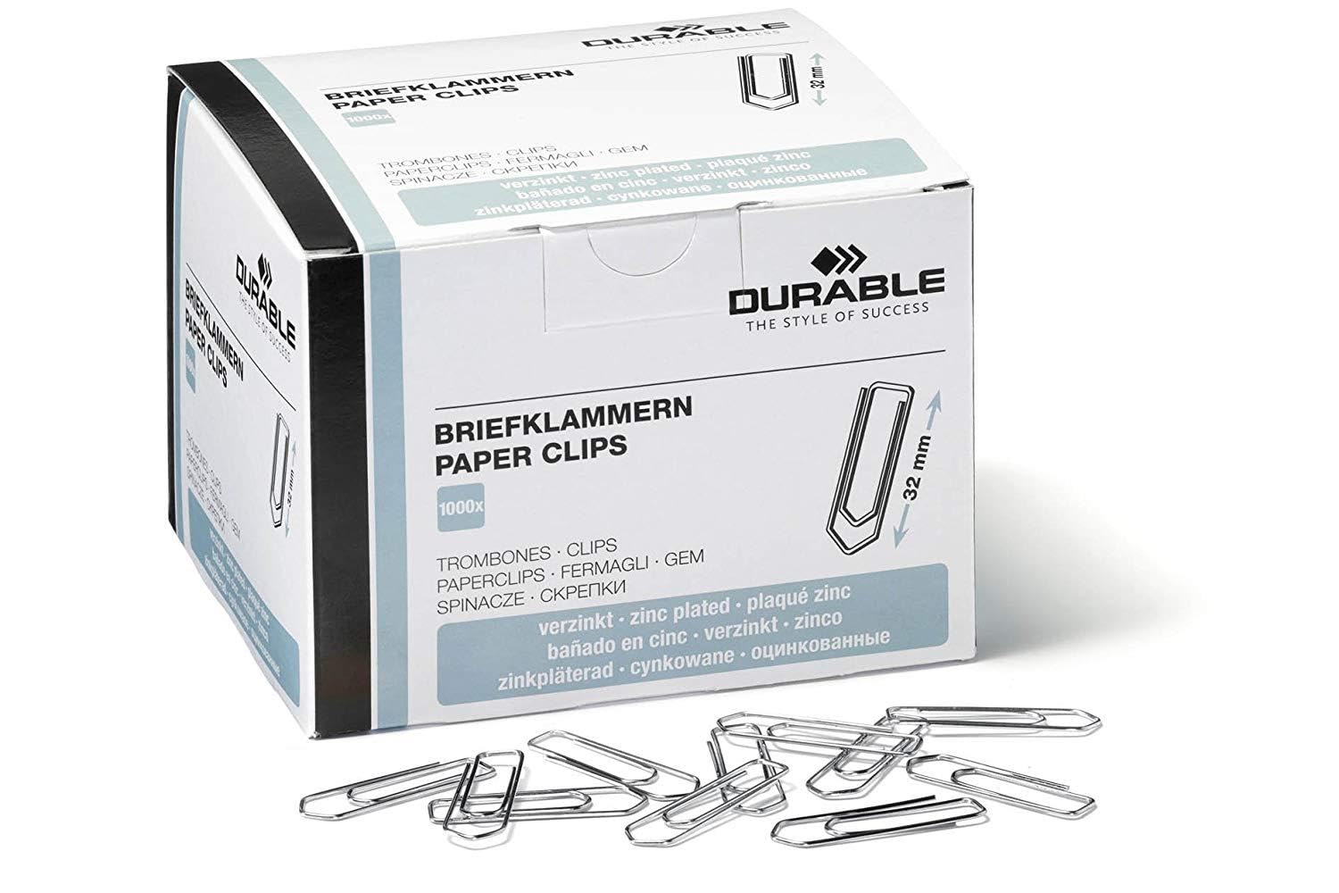 Durable Briefklammern (32mm | 10.000 Stück)