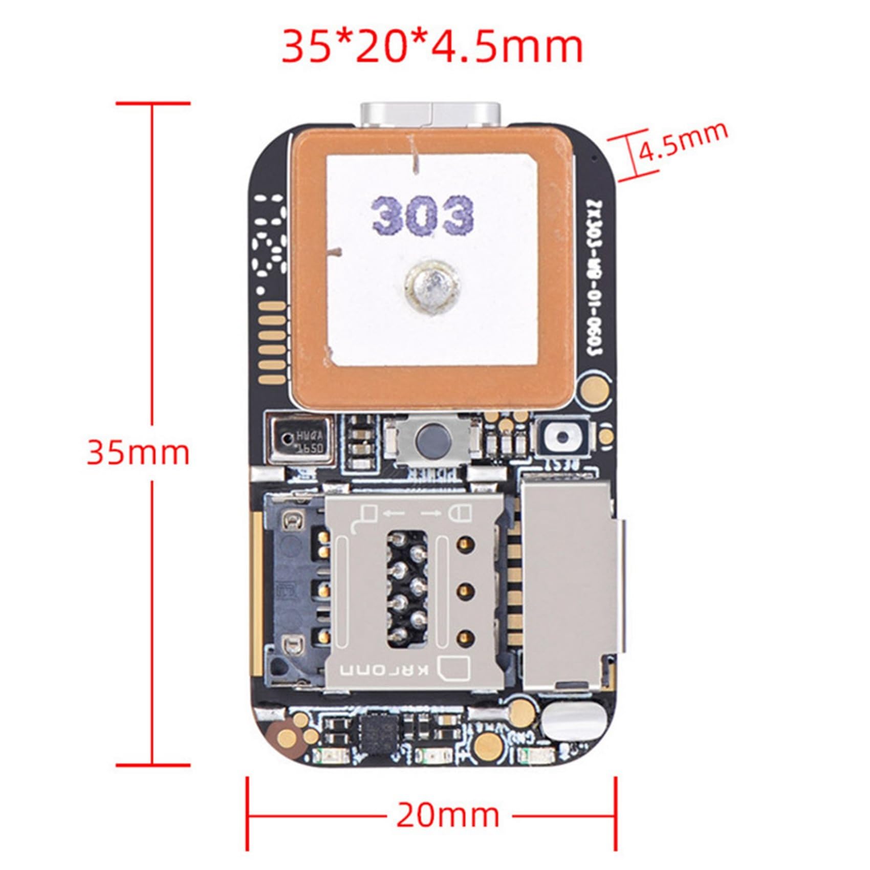 3X Localizzatore GPS Super Mini Dimensioni gsm AGPS WiFi LBS Locator Web App Gratuita Tracking Voice Recorder ZX303 PCBA Inside 87HE