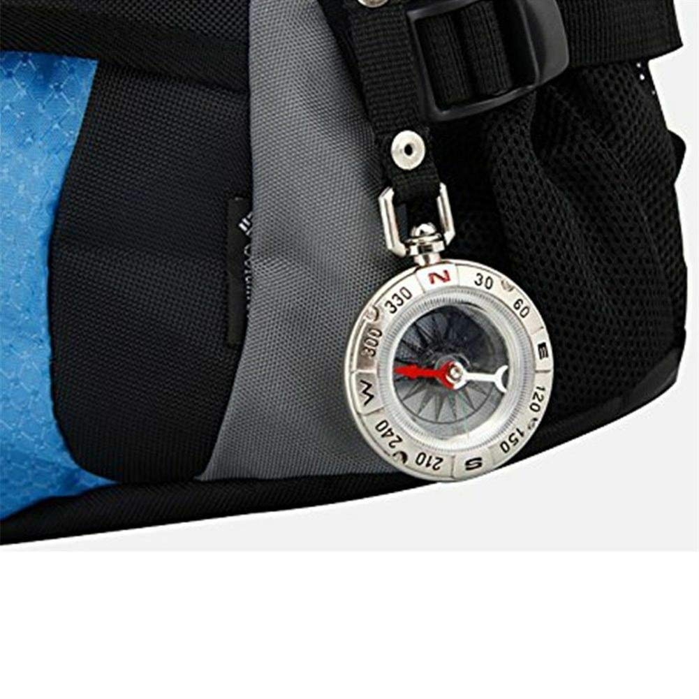 Kompas Outdoor Retro Metal Compass z hakiem linowym Antique zegarek kieszonkowy Kompas przenośny wielofunkcyjny pomiarowy narzędzie władcy