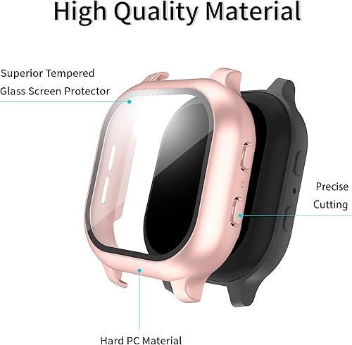 Miniatura 2 de 4 fundas compatibles con Gabb 12 Watch con protector de pantalla, protector de pantalla de vidrio templado integrado alrededor completo de la