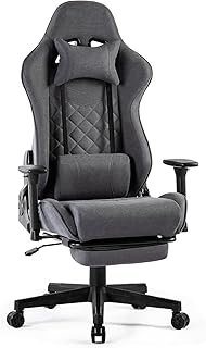 FANTASYLAB Gaming Chair Breathable Fabric Office Chair with Footrest Computer Chair Ergonomic Gaming Chairs for Adults Adj...