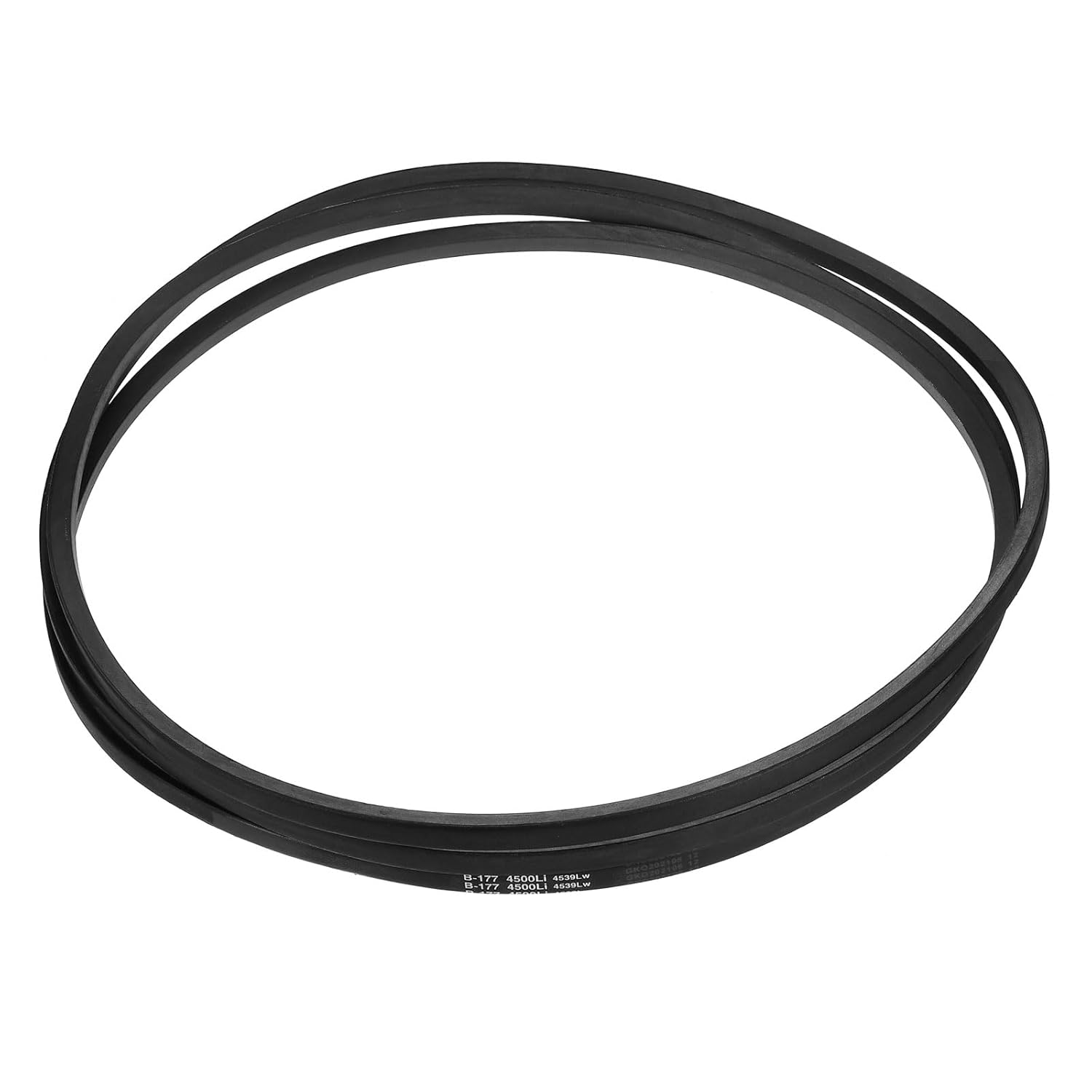 uxcell 1 Pack B177 Classic Wrapped V-Belt, 180" Outside Circumference Wrapped Industrial B Profile Rubber V-Belt for Industrial Machinery Equipment, Black